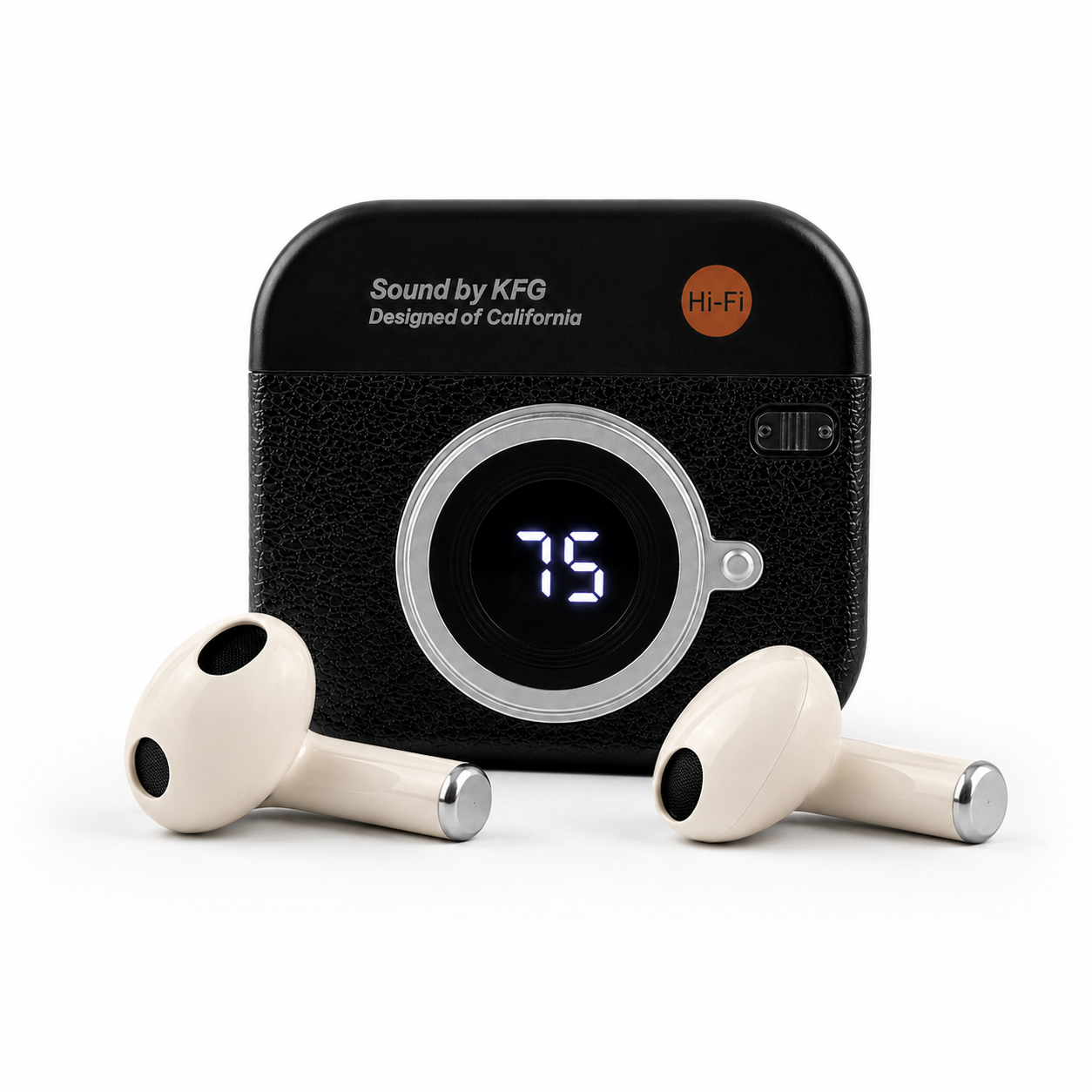 Q86 Retro Camera Design TWS Bluetooth Earbuds BD Price